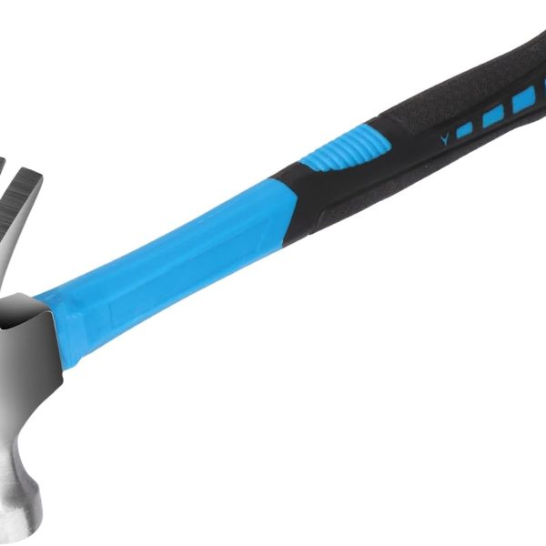 Claw Hammer with Comfortable Handle, Frame Hammer, Smooth Hammerhead, Short Shank Hammer, 11.5 oz Claw Hammer, Stainless Steel Hammer, Tool, Perfect for Home Projects and Garages